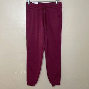 MEMBERS MARK Joggers Burgundy Drawstring Waist Comfortable Lounge Wear NWT Small